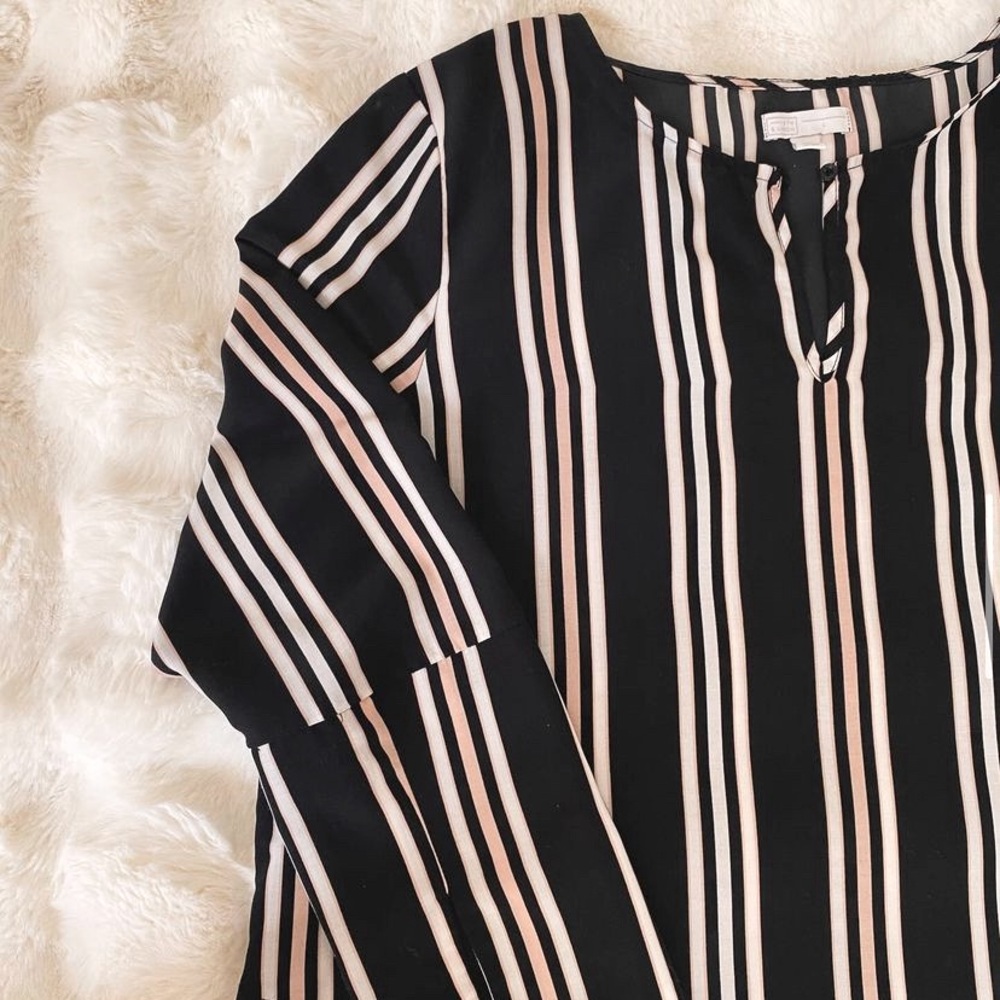 Striped Blouse. This is a fun and versatile piece! You can dress it up or down!